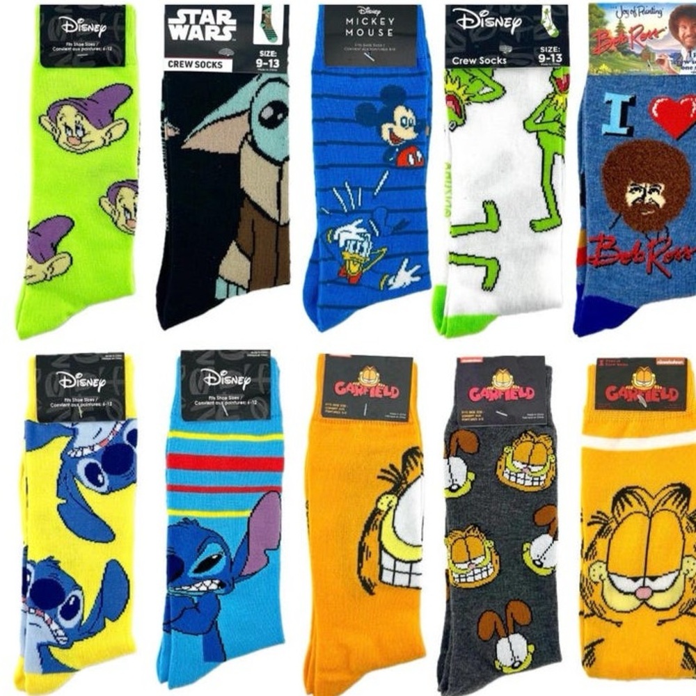 New 5 Socks, for $10.00 Men, Women, Teens, or kids Colorful funny gift bundle - Picture 11 of 13